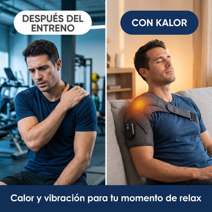 Masajeador térmico inalámbrico Kalor con pantalla de temperatura